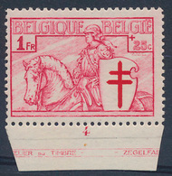 ** N° 398 '1 Fr Karmijnrood', Pla - Unused Stamps