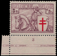 ** N° 400 '5F Violetbruin' Plaatn - Unused Stamps