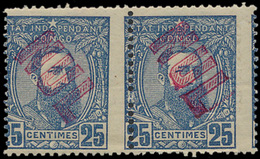 ** N° 8 '25 Cent. Blauw' (In Paar - 1884-1894