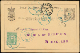 N° 6 '5c Groen' Als Bijfranker - 1884-1894