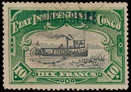 N° 39La '10 Fr Groen, Tanding - Unused Stamps