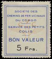 * Uit De 3° Reeks '5 Fr Blauw' Z - Unused Stamps