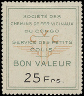 * Uit De 3° Reeks '25 Fr Groen' - Unused Stamps