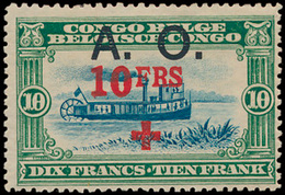 ** N° 44a '10 Fr + 10 Fr Groen, M - Other & Unclassified