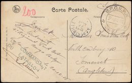 ) 1916, Zichtkaart Verstuurd Uit - Cartas & Documentos