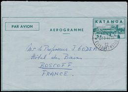 PWS Aerogram Stibbe Nr 3 (5 Fr Gro - Katanga
