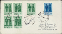 ) 1962, N° 52 (blok Van 4 + 1x L - Katanga