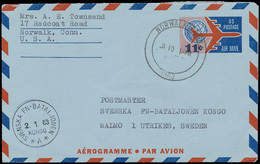 ) 1963, USA Aerogram Verstuurd U - Otros & Sin Clasificación