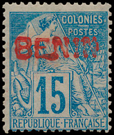 * N° 6 B '15c Blauw, Rode Opdruk - Unused Stamps