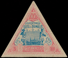 * N° 19 '5 Fr Roze En Blauw' Gek - Somalia (1960-...)