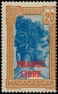 ** N° 255A '20 Fr Bister En Blauw - Unused Stamps