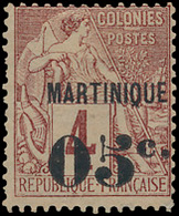 * N° 9 '4c Bruin, Met Opdruk Mar - Unused Stamps