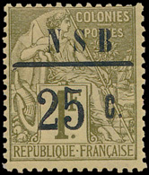 * N° 12 '1 Fr Olijf, Met Opdruk - Unused Stamps