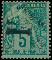 * N° 7 '5c Groen, Met Opdruk 1F - Unused Stamps