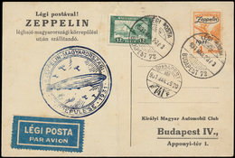 ) 1931, Luchtpostkaart (Zeppelin - Other & Unclassified