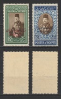 Egypt - 1952 - ( King Farouk Overprinted Misr & Sudan - 50 Pt & 1 Pound ) - MVLH (*) - Nuovi