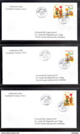 " BOULE ET BILL " Sur 3 Enveloppes 1er Jour De 2002 De La Collection " CACHETS PREMIER JOUR " N° YT 3467 3468. - Comics