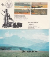 V) 1975 SOUTH AFRICA, TABLE MOUNTAIN, CAPE VINEYARDS, LIONS, KRUGER NATL PARK, JOHANNESBURG, FDC - Altri & Non Classificati