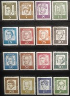 RF. Alemania: Año. 1961 -1964 -Serie, Completa. 16/Valores. (Alemanes, Famosos). Scott. Números **824/839 - Nuevos. - Ungebraucht