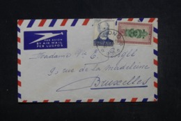 CONGO BELGE - Enveloppe De Manono Pour Bruxelles En 1948, Affranchissement Plaisant - L 45305 - Brieven En Documenten