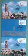 3 Colors Maxi Cards Taiwan 2013 ATM Frama-ROCUPEX'13 TAIPEI -Presidential Mansion Relic Unusual - Tarjetas – Máxima