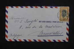 CONGO BELGE - Enveloppe De Manono Pour Bruxelles En 1949, Affranchissement Plaisant - L 45309 - Covers & Documents