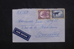 CONGO BELGE - Enveloppe De Manono Pour Bruxelles En 1939, Affranchissement Plaisant - L 45317 - Cartas & Documentos