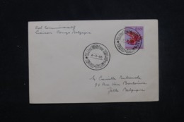 CONGO BELGE - Enveloppe Par Vol Commémoratif  Congo / Belgique En 1955, Affranchissement Et Cachet Plaisants - L 45319 - Brieven En Documenten