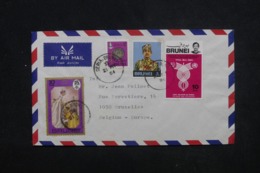 BRUNEI - Enveloppe De Seria Pour La Belgique En 1981, Affranchissement Plaisants- L 45328 - Brunei (...-1984)