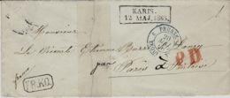 1865- Lettre De KARIS ( Finlande ) En Port Payé  Avec FR.KO.  Encadré (non Signalé Van Der Linden - Covers & Documents