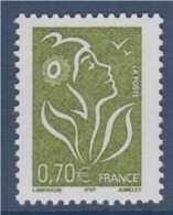 Marianne De Lamouche ITVF 0.70 Vert Olive 3736 Neuf - 2004-2008 Marianne (Lamouche)