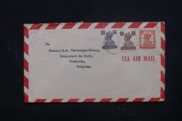 INDE - Enveloppe Commerciale De Calcutta Pour La Belgique, Affranchissement Plaisant - L 45361 - Storia Postale