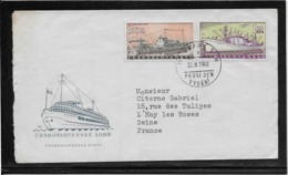 Thème Bateaux - Tchécoslovaquie - Enveloppe - Schiffe