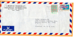 Taiwan Old Cover Mailed To USA - Lettres & Documents