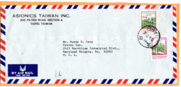 Taiwan Old Cover Mailed To USA - Brieven En Documenten