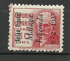 MALAGA 1937 SELLOS REPUBLICANOS Nº 19 * MLH - Emisiones Repúblicanas