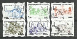 Cambodia ; 2001 "Temples" (Complete Set) - Buddhism