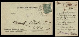 Antichi Stati Italiani - Territori Italiani D'Austria - Fardo (Tir.) (P.ti 9) Male Impresso Su Cartolina Per Cles Del 20 - Autres & Non Classés