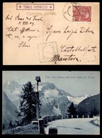 Antichi Stati Italiani - Territori Italiani D'Austria - Tonale/Vermiglio (P.ti 7) - Cartolina Panoramica Per Mantova Del - Altri & Non Classificati