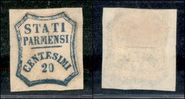 Antichi Stati Italiani - Parma - 1859 - 30 Cent (15 - Oleoso) Ritagliato Lungo Il Disegno - Nuovo (senza Gomma - Applica - Sonstige & Ohne Zuordnung