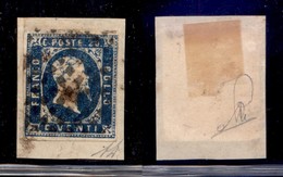 Antichi Stati Italiani - Sardegna - 1851 - 20 Cent (2) Usato Su Frammento - Diena (650) - Altri & Non Classificati