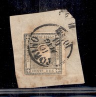 Antichi Stati Italiani - Sardegna - 2 Cent (20b) Usato A Torino (10.5.61) Su Frammento - Sonstige & Ohne Zuordnung