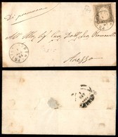 Antichi Stati Italiani - Toscana - Pratovecchio (P.ti 8) - 10 Cent (14C - Sardegna) Su Lettera Per Arezzo Del 1.9.61 - O - Other & Unclassified