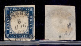 Regno - 1862 - Orsogna Chieti (P.ti 10) - 15 Cent (11) Usato (8.5.63) - Other & Unclassified