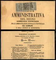 Regno - 1 Cent De La Rue (L14) - Striscia Di Tre Su Pagina Di Stampato - Other & Unclassified