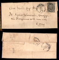Regno - Torino 22 Dicembre 1863 - 5 Cent (L16) Isolato Su Letterina Per Città - Other & Unclassified