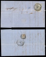 Regno - 3 Dicembre 1863 - 15 Cent De La Rue (L18) Piegato In Orizzontale - Parte Di Lettera Per Cefalù - Otros & Sin Clasificación