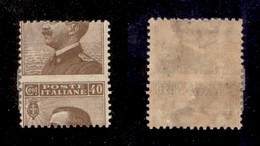 Regno - 1908 - 40 Cent Michetti (84me-varietà) - Dentellatura Orizzontale Al Centro (non Catalogato) - Gomma Originale - Other & Unclassified