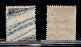 Regno - 1919 - 15 Cent Leoni (108 Varietà) - Grande Falla Di Stampa Da Carta Ricongiunta - Gomma Originale - Tratti Blu  - Andere & Zonder Classificatie