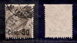 Regno - 1923/1927 - 50 Cent Su 40 Cent Michetti (139t) - Non Dentellato In Alto - Usato (400) - Sonstige & Ohne Zuordnung
